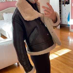Leather Shearling Jacket